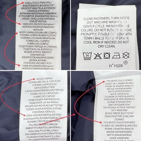 Ralph Lauren Size 3 Months Down Puffer Snowsuit Navy Blue Jacket Pants New NWT - Picture 9 of 10